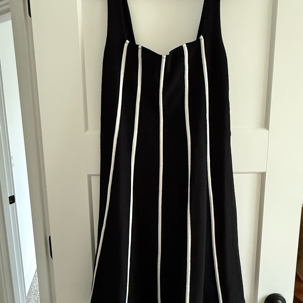 NWOT Black and White Striped Dress